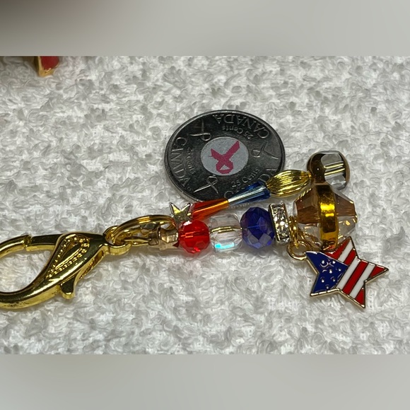 Made for your USA friends-purse bling or key fob/laptop case clip - Picture 5 of 7